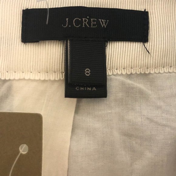 Nwt J. Crew Blue 100% LINEN Palm Tree Flared Beach Mini Skirt - Picture 5 of 8